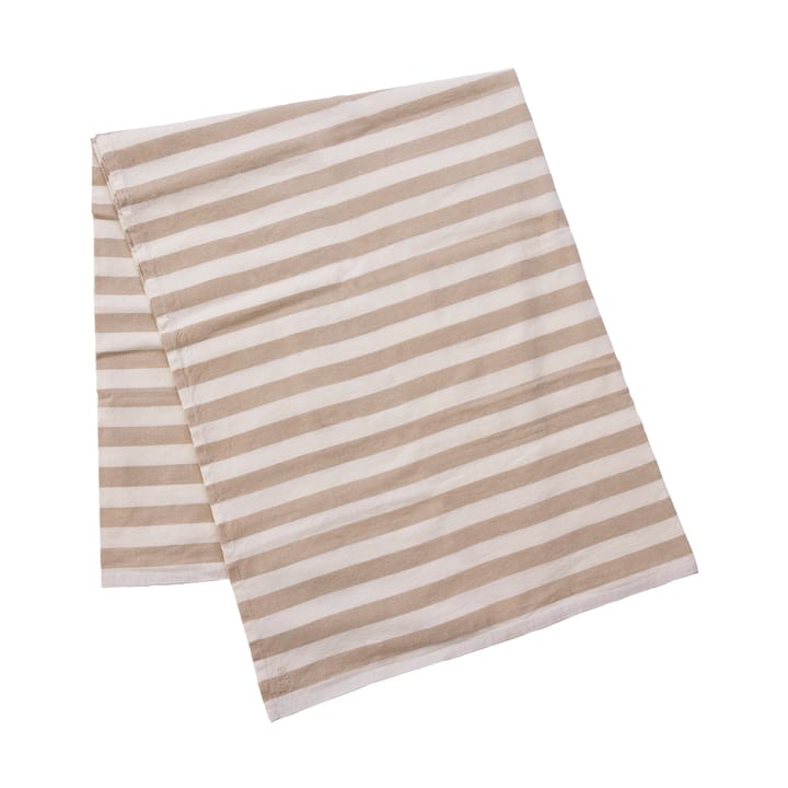 Ernst borddug stribet 145x240 cm - Beige-hvid - ERNST