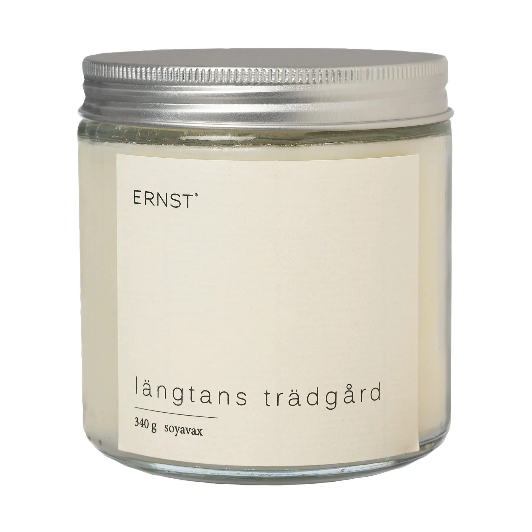Ernst duftlys i glas med låg Ø9 cm, Længslens have ERNST