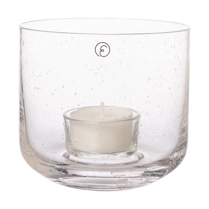 Ernst fyrfadsstage i glas - Ø10x9 cm - ERNST