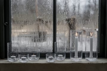 Ernst fyrfadsstage i glas - Ø8x6 cm - ERNST