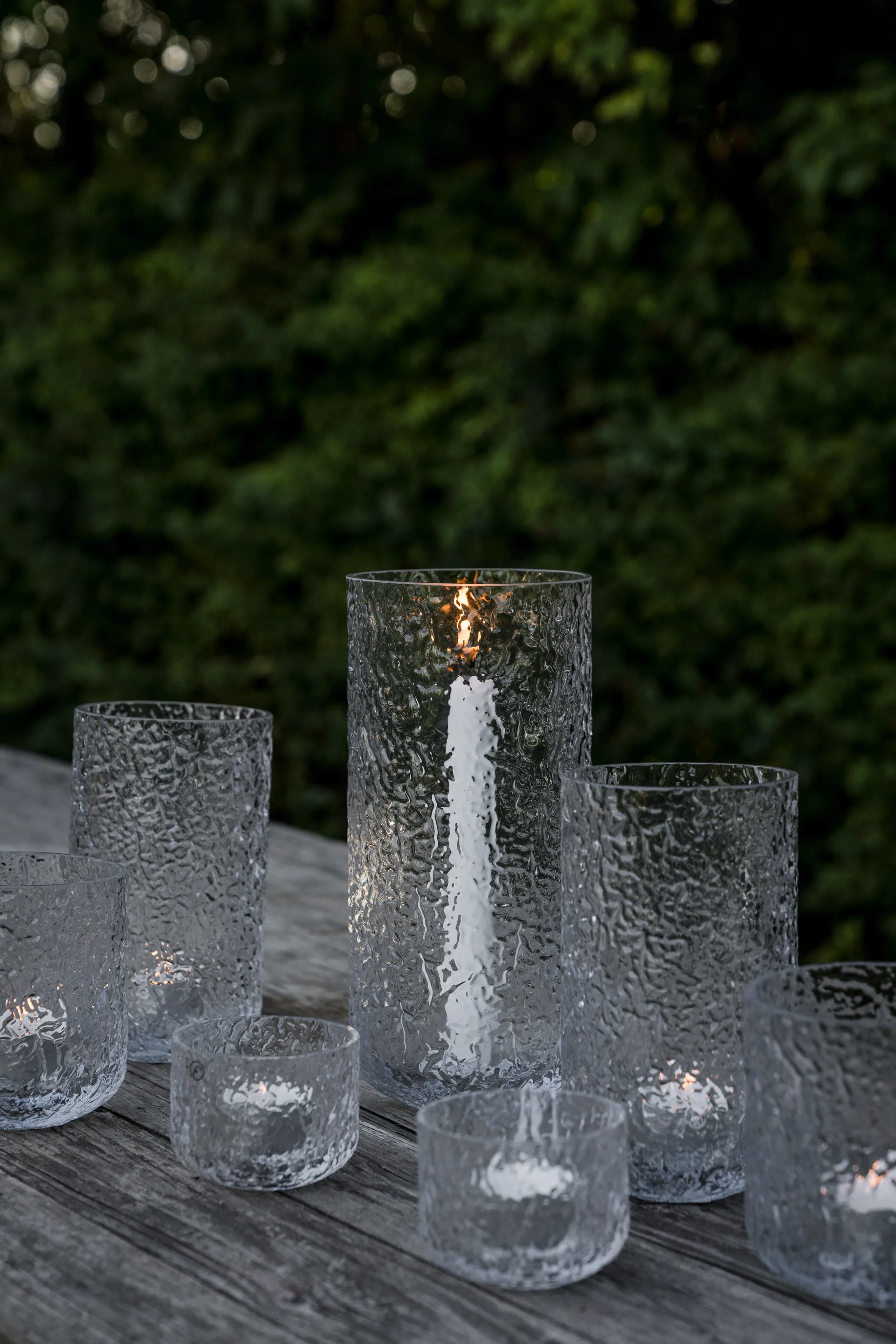 Ernst fyrfadsstage mønstret, Ø8x6 cm ERNST