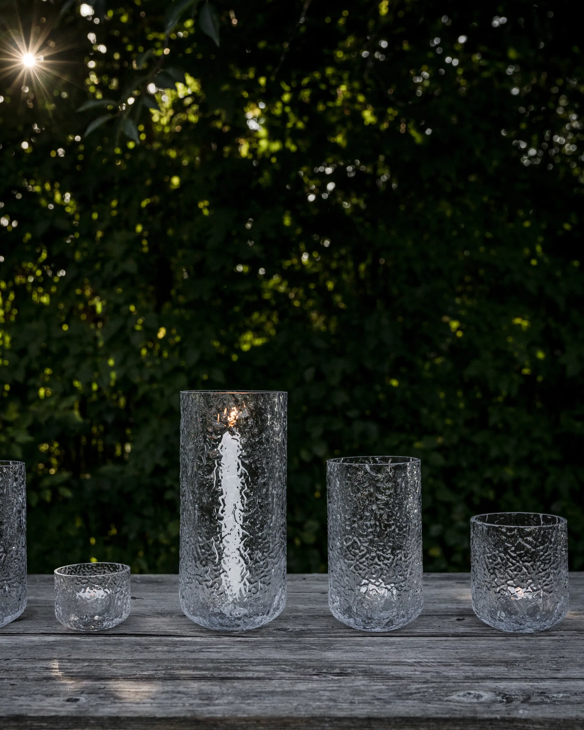 Ernst fyrfadsstage til kronlys mønstret, Ø11x25 cm ERNST