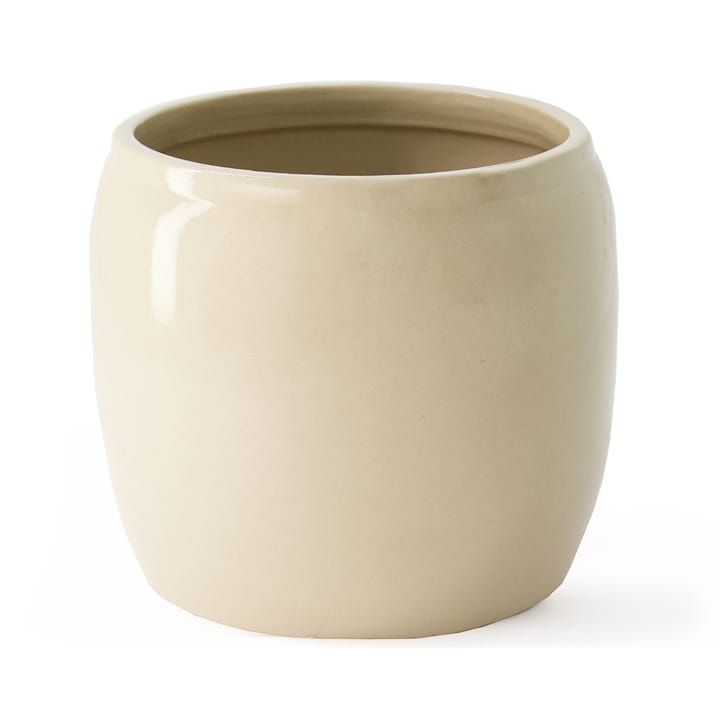 Ernst glaseret urtepotte Ø19,5 cm - Beige - ERNST