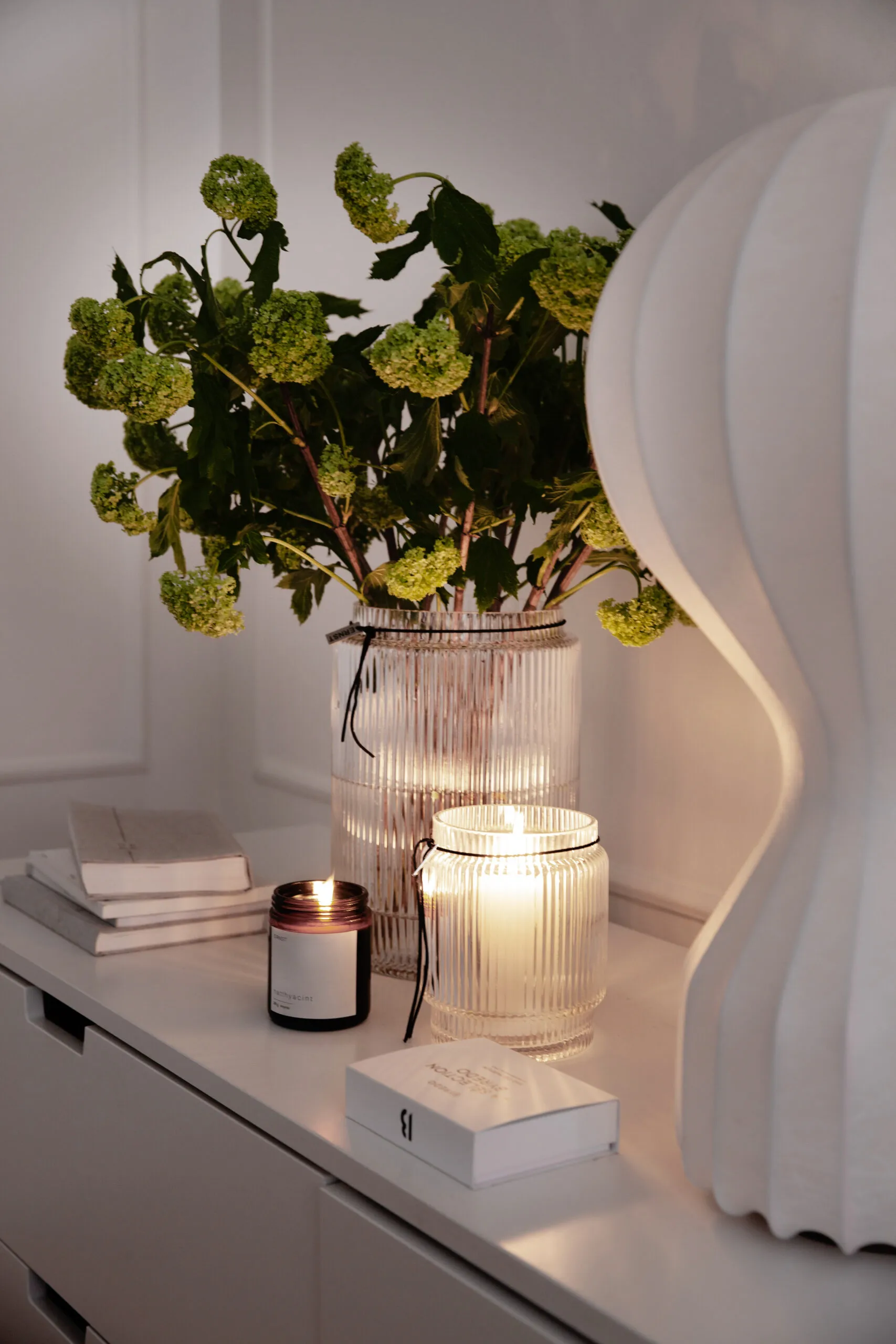 Ernst glasvase rillet klar, Ø12,7 cm ERNST