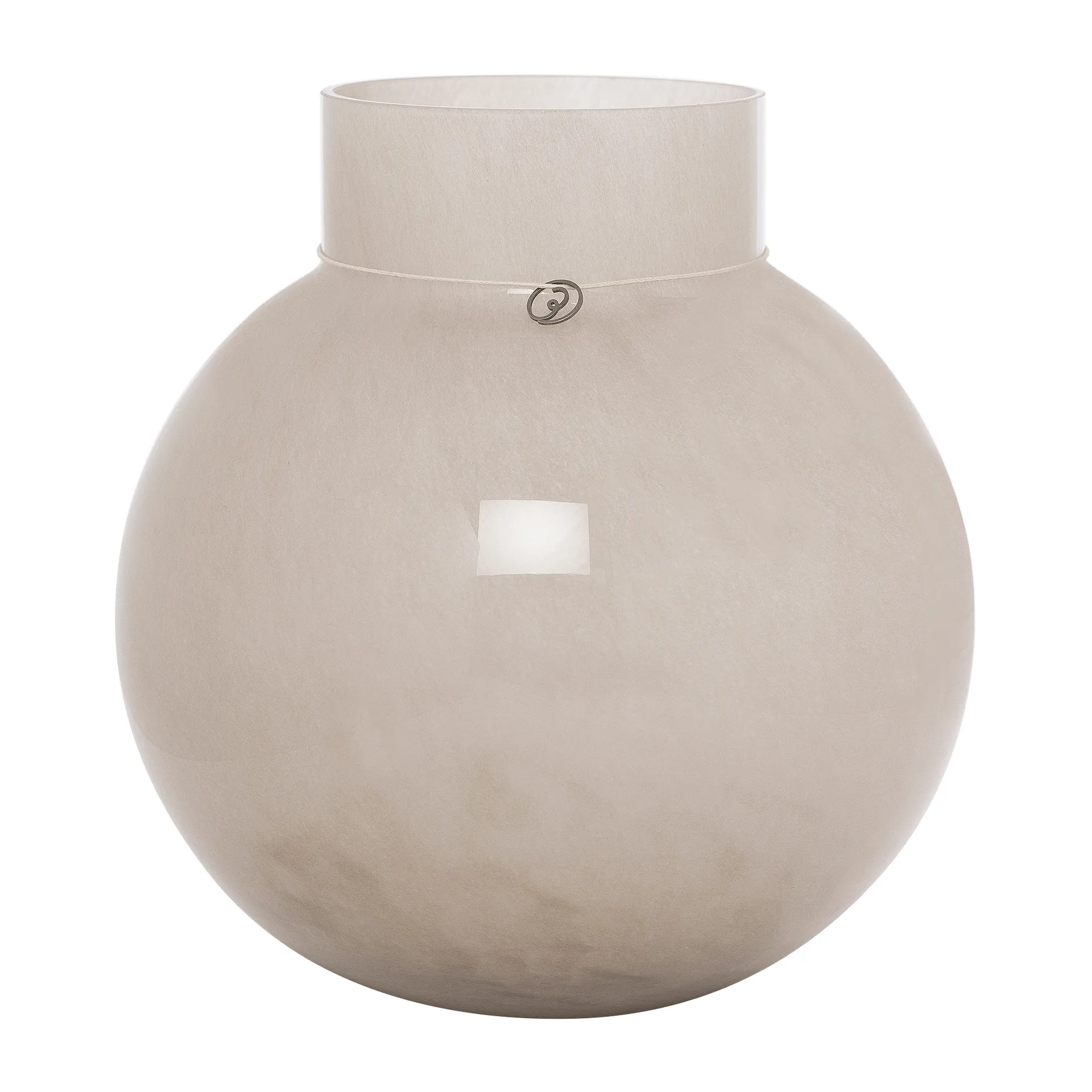 Ernst glasvase rund beige, H25 cm Ø24 cm ERNST