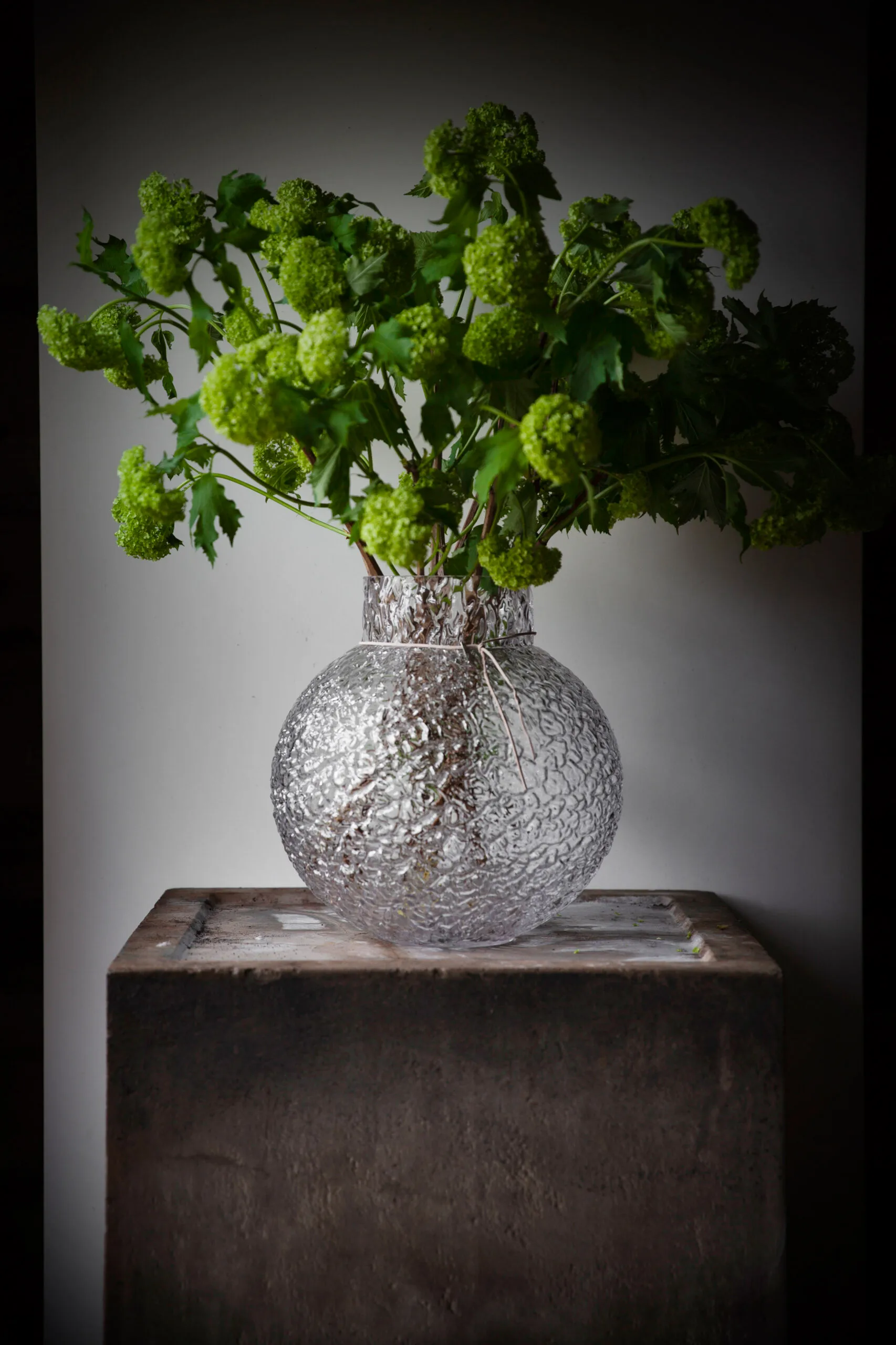 Ernst glasvase struktur klar, Ø29 cm ERNST