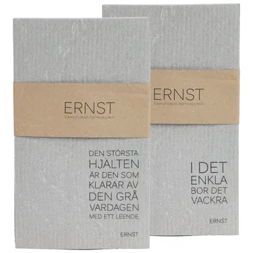 Ernst karklud 2-pak - grå - ERNST