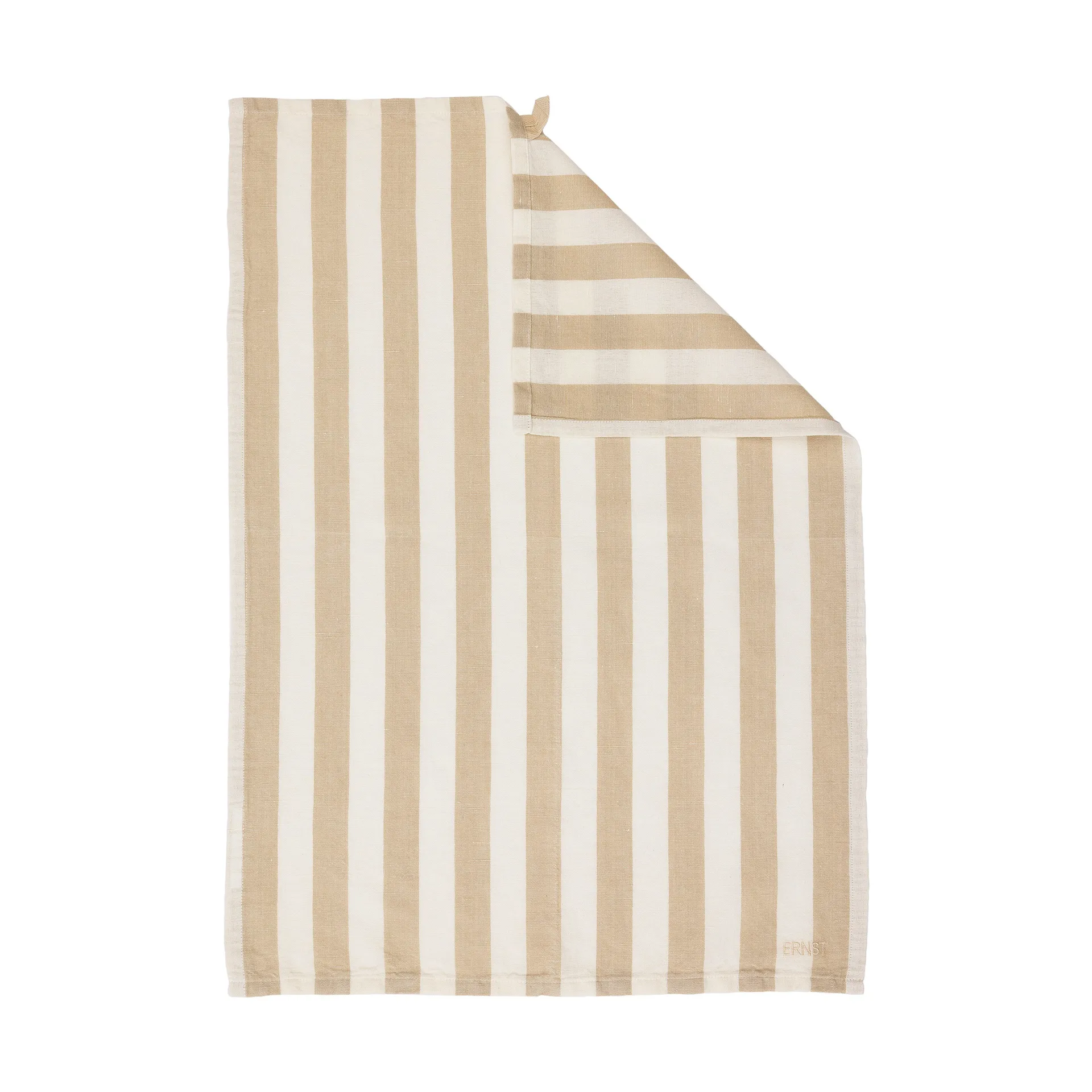 Ernst køkkenhåndklæde bredstribet 47x70 cm, Beige-hvid ERNST
