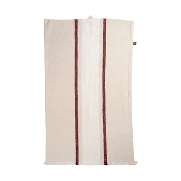 Ernst køkkenhåndklæde - Natur-hvid-rød, 47x70 cm - ERNST