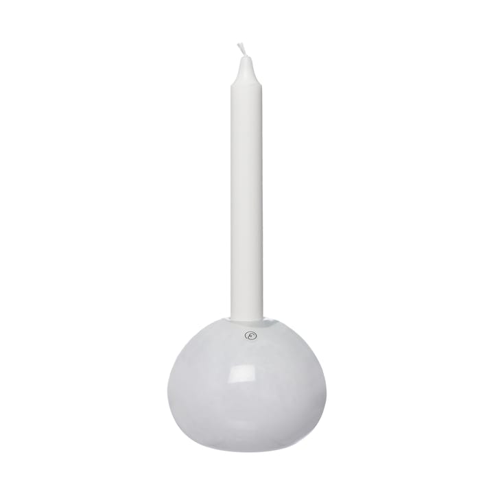 Ernst lysestage glas Ø11 cm - Hvid - ERNST