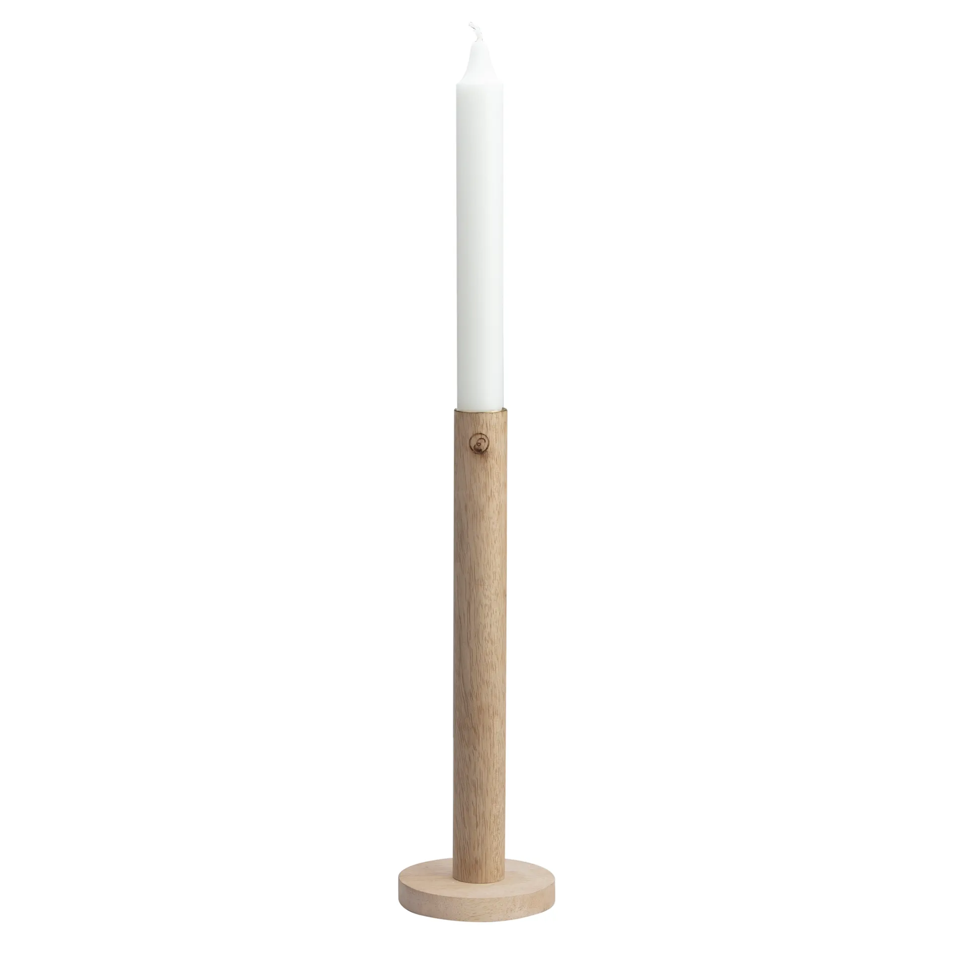Ernst lysestage i træ 25 cm, Natur ERNST