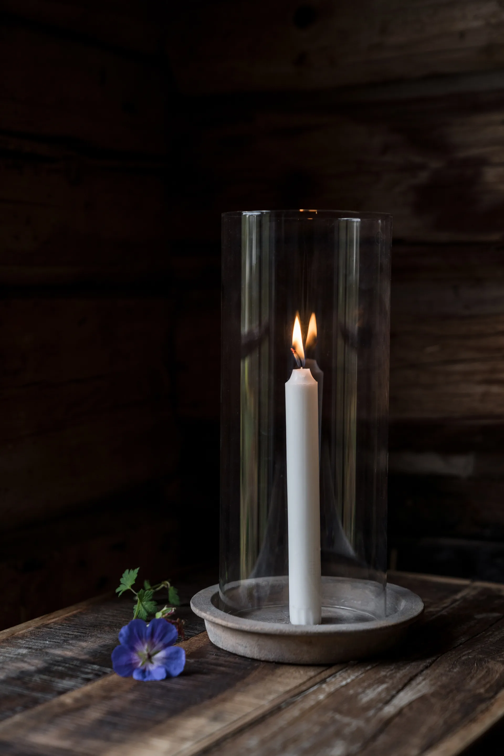 Ernst lysfad-fyrfadsstage inkl. glascylinder 30 cm, Terracotta ERNST