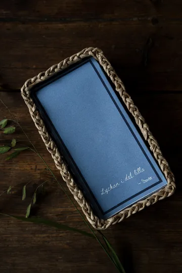 Ernst serviet med citatet 'Lycka i det lilla' 20-pak - Blå - ERNST