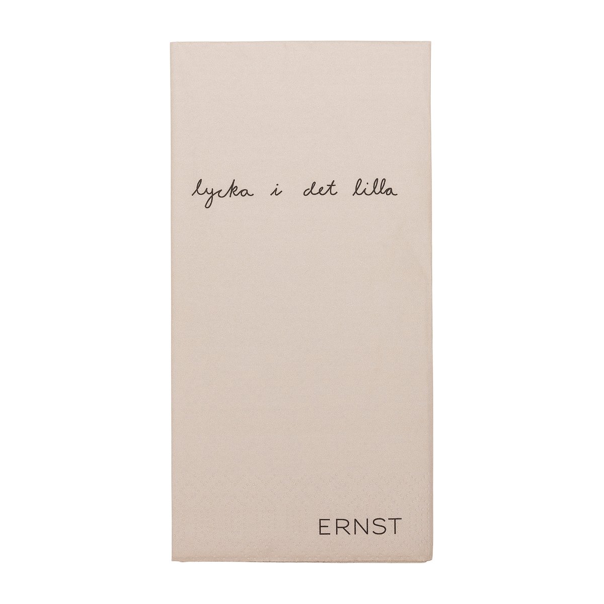 ERNST Ernst serviet med citatet “Lycka i det lilla” 20-pak Natur-Sort
