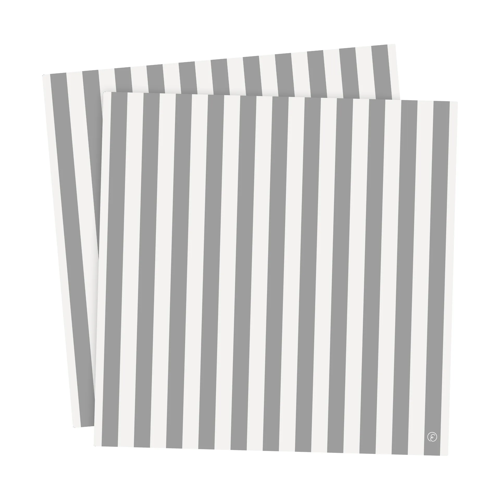 Ernst serviet stribet 33x33 cm 20-pak, Hvid-grå stribe ERNST