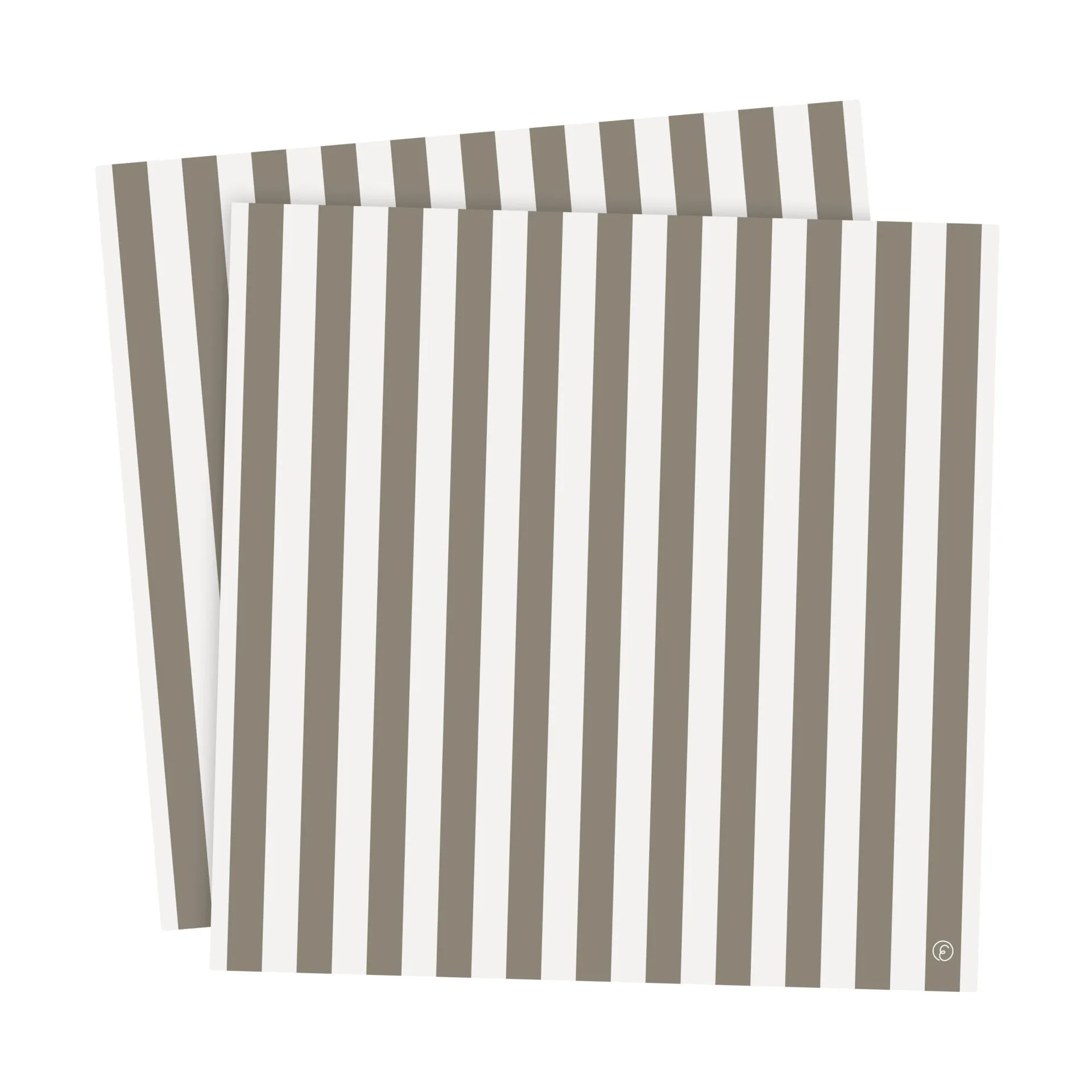 Ernst serviet stribet 33x33 cm 20-pak, Muldvarp-hvid ERNST