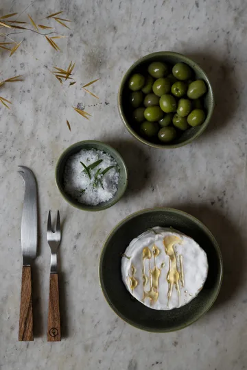 Ernst skål - Grøn-natur bund, Ø14 cm - ERNST