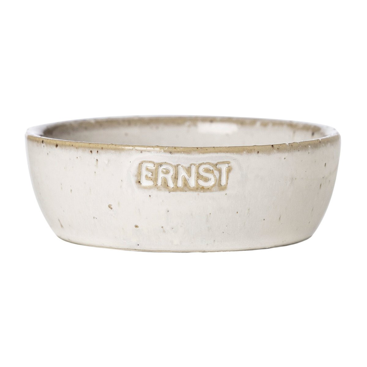 ERNST Ernst skål med logo naturhvid Ø9 cm