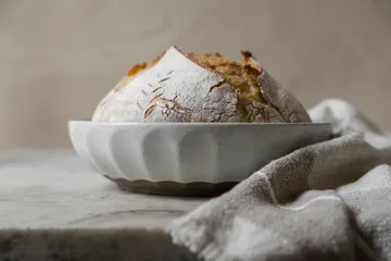 Ernst skål stentøj - Hvid-natur, Ø24 cm - ERNST