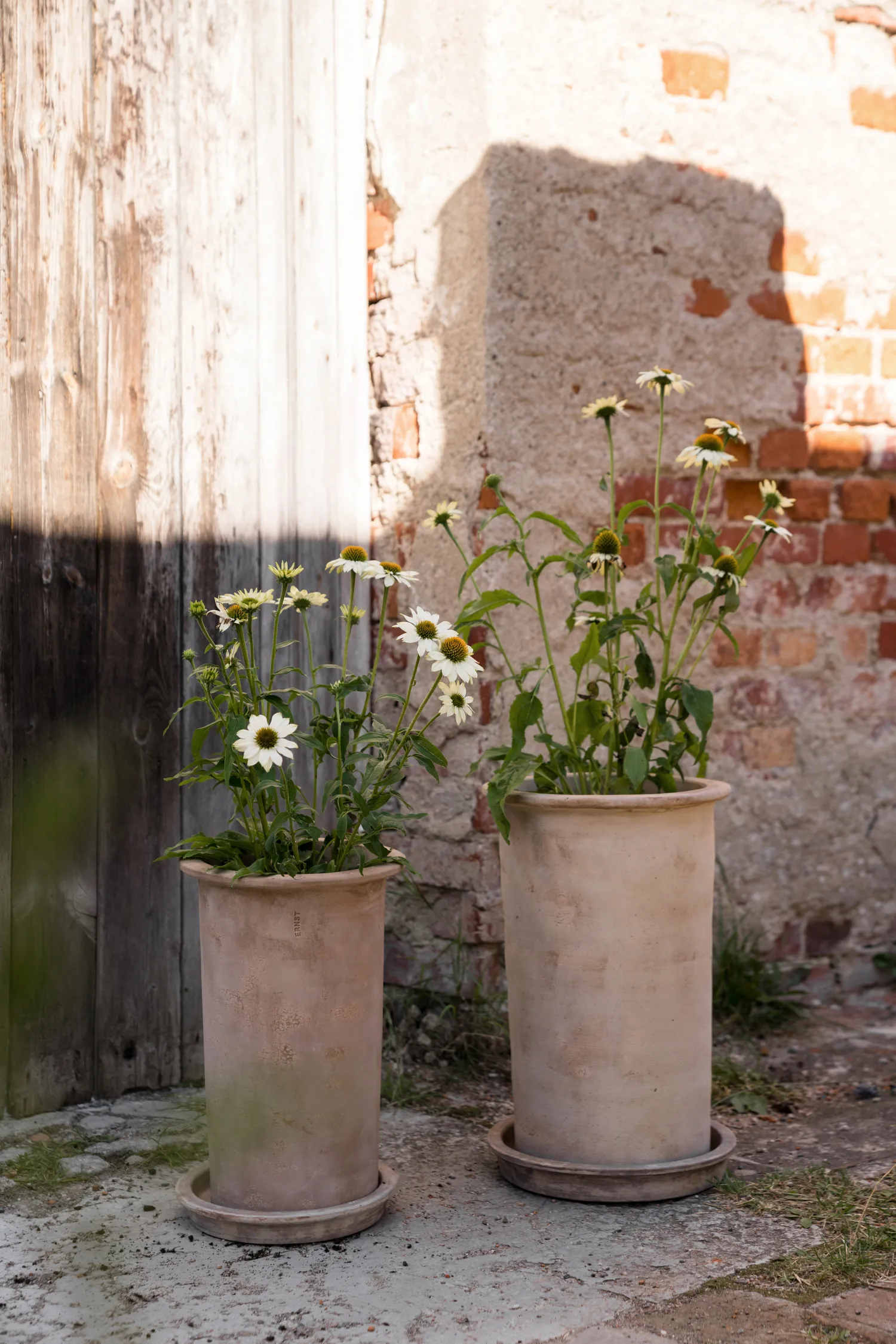 Ernst terrakotta krukke med underskål, Ø25x35 cm ERNST
