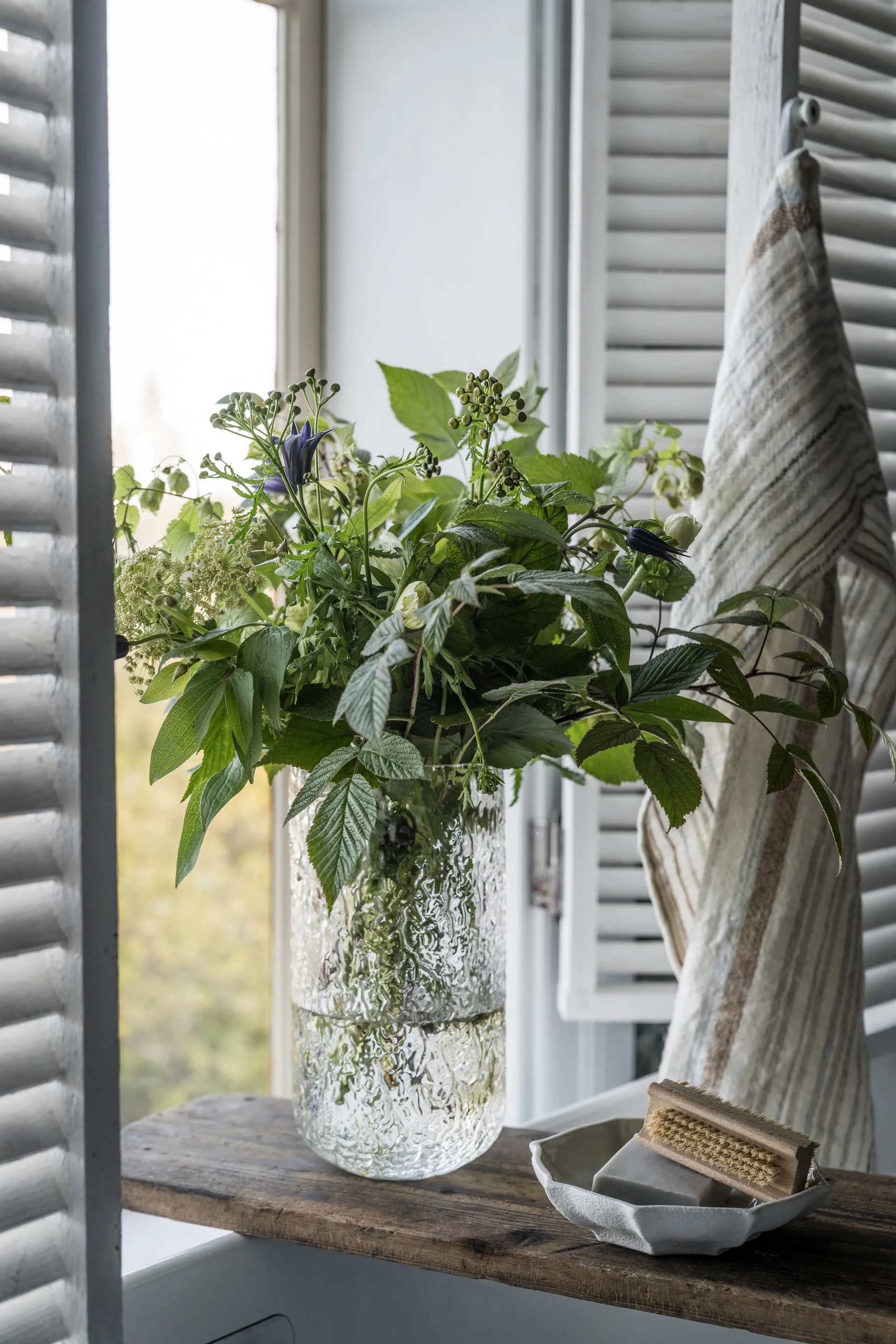 Ernst vase mønstret 25 cm, Klar ERNST