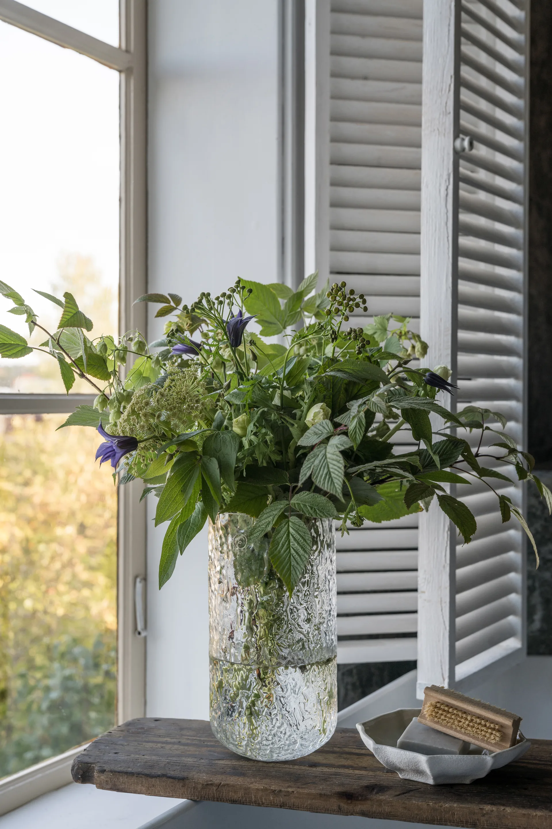 Ernst vase mønstret 25 cm, Klar ERNST