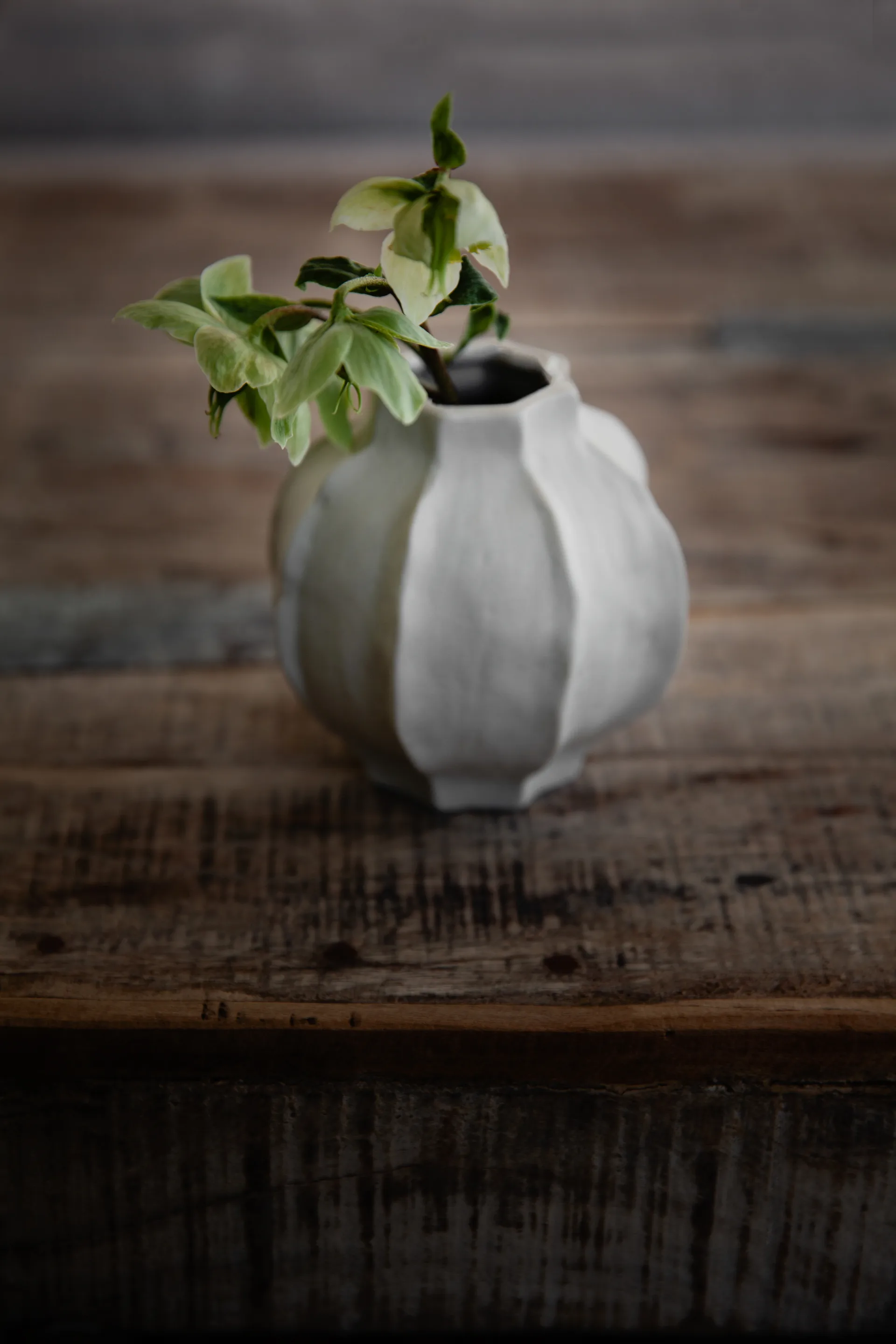 Ernst vase ujævne striber, 10 cm ERNST