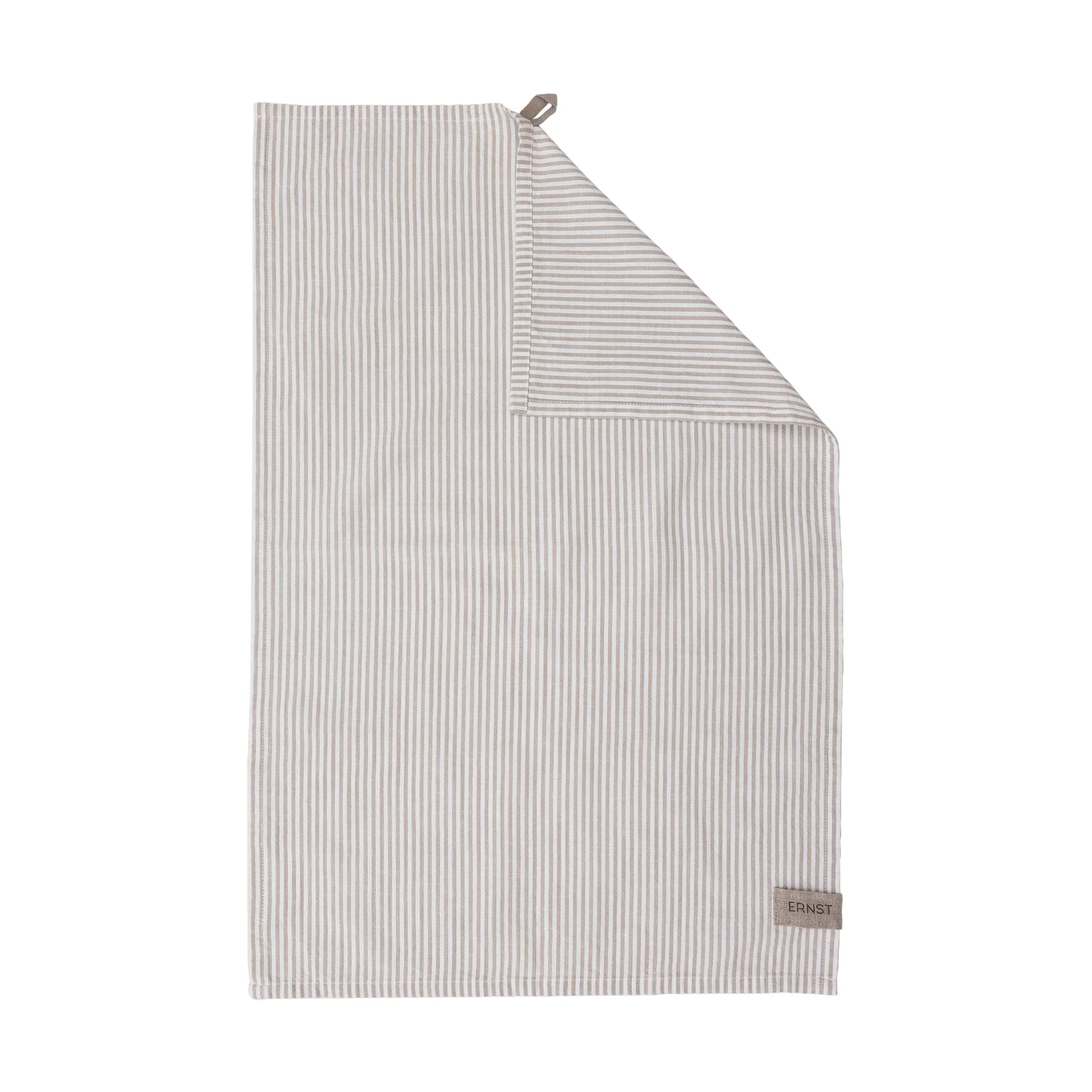 Ernst viskestykke smalstribet 47x70 cm, Beige-hvid stribe ERNST