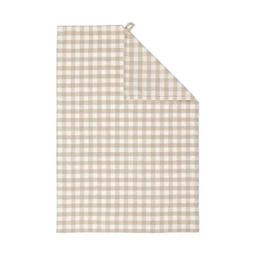 Ernst viskestykke ternet 47x70 cm - Beige-hvid - ERNST