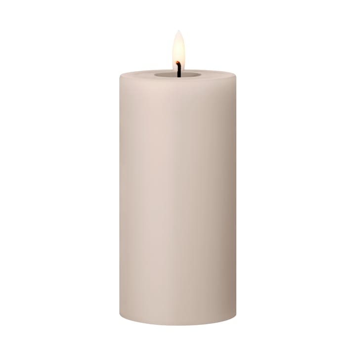 ester & erik bloklys LED - 22 Linen Grey, 15 cm - Ester & erik