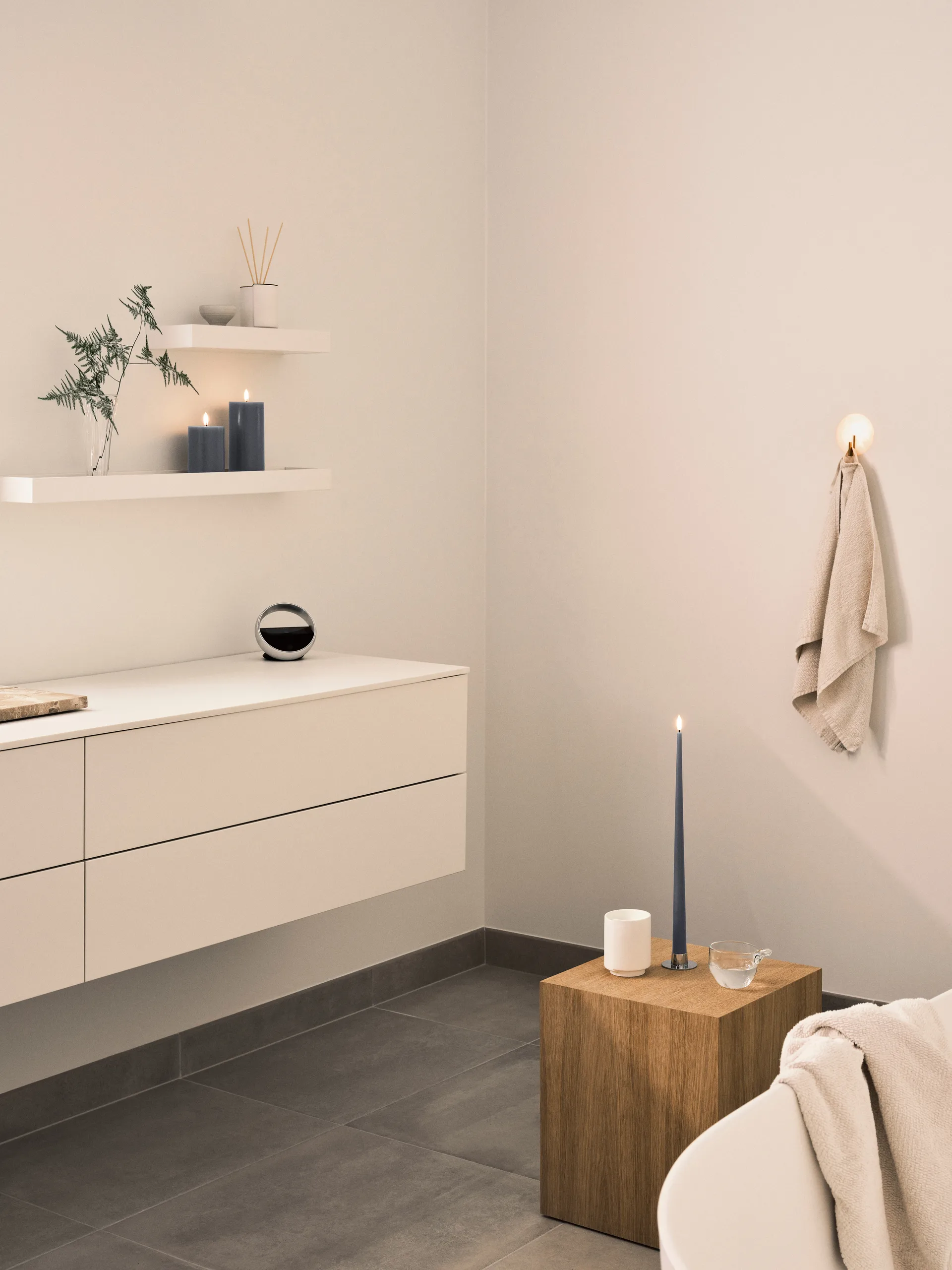 ester & erik bloklys LED, 74 Dark Slate, 10 cm ester & erik