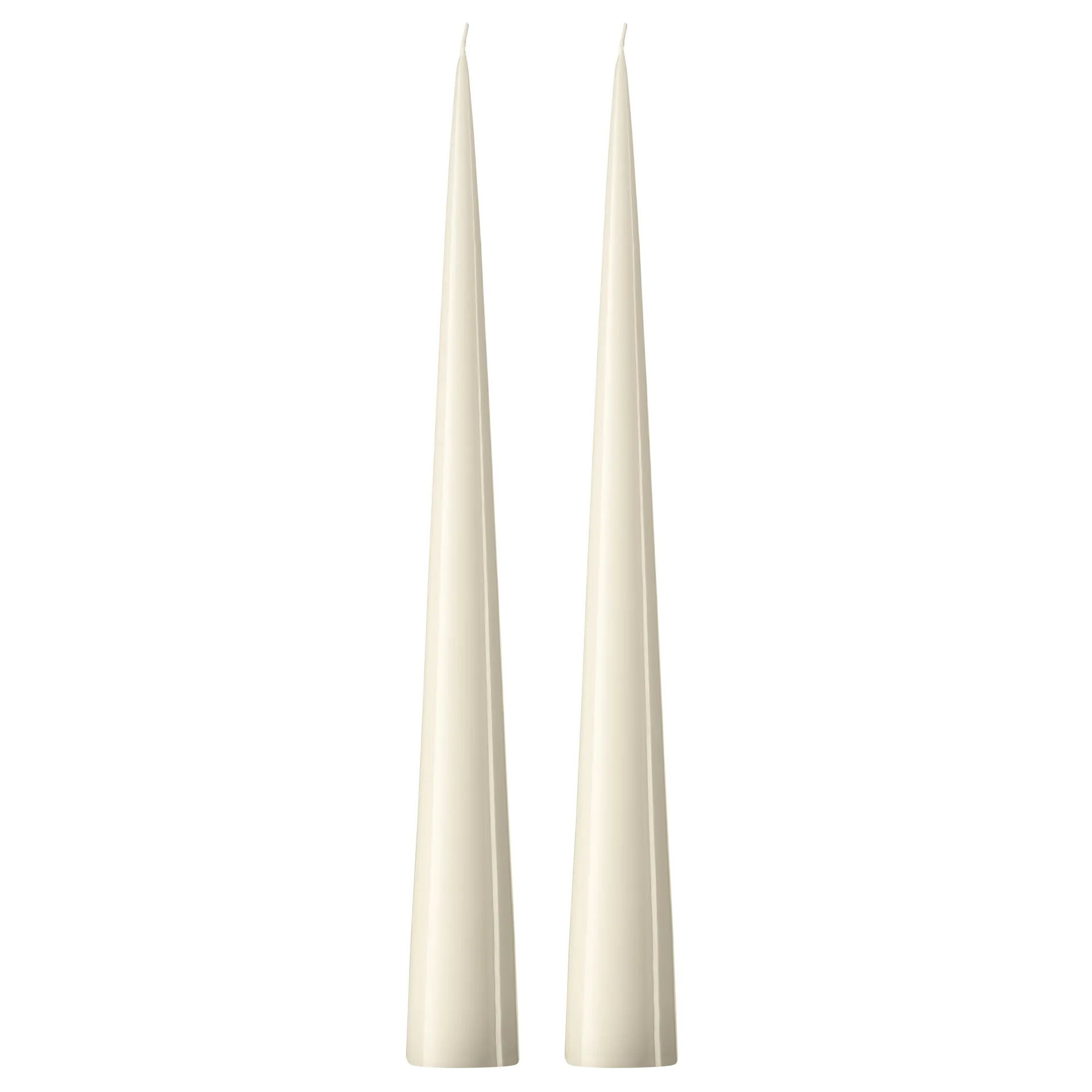 ester & erik kegleformet lys 37 cm 2-pak lakeret, Ivory 06-0 ester & erik