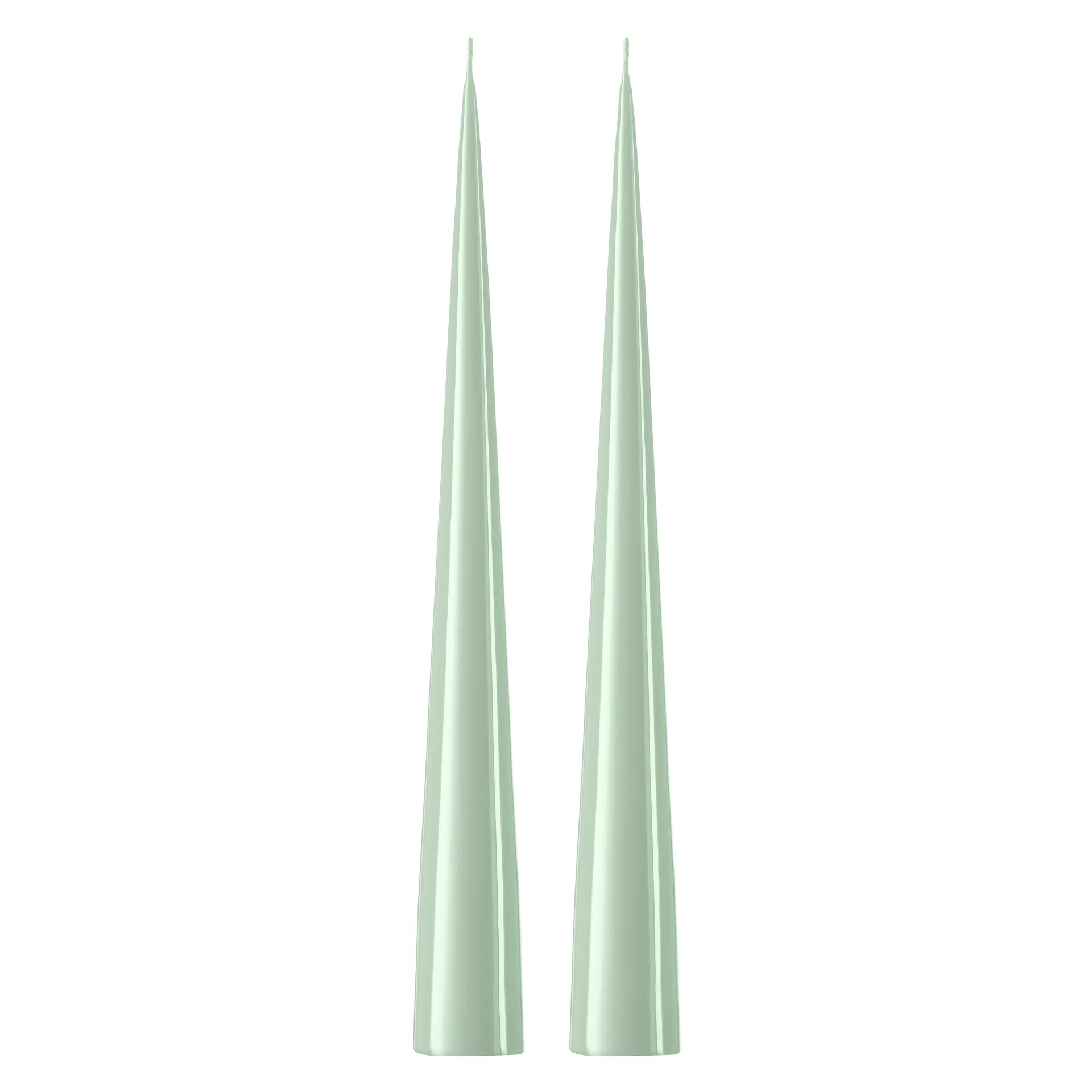 ester & erik kegleformet lys 37 cm 2-pak lakeret, Water mint 03-0 ester & erik
