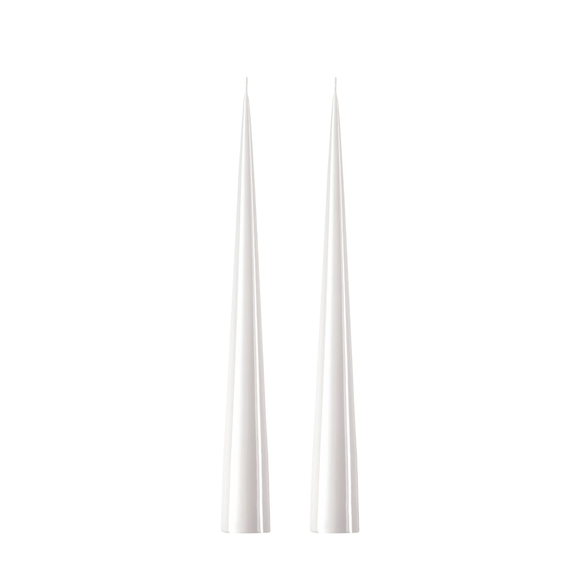 ester & erik kegleformet lys 37 cm 2-pak lakeret, White ash 21 ester & erik