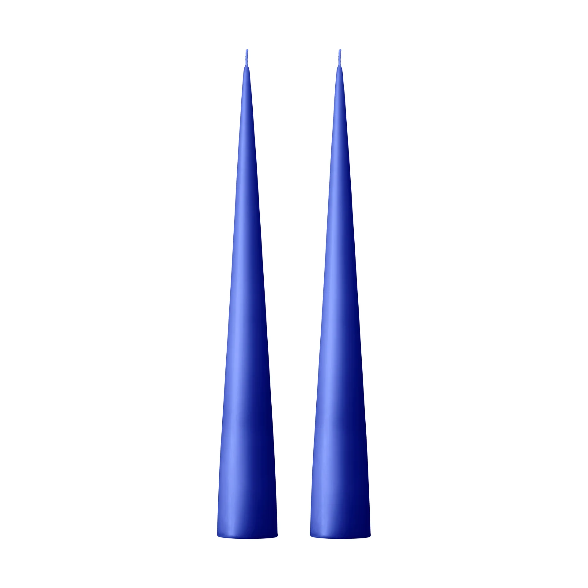 ester & erik kegleformet lys 37 cm 2-pak mat, Cornflower 48 ester & erik