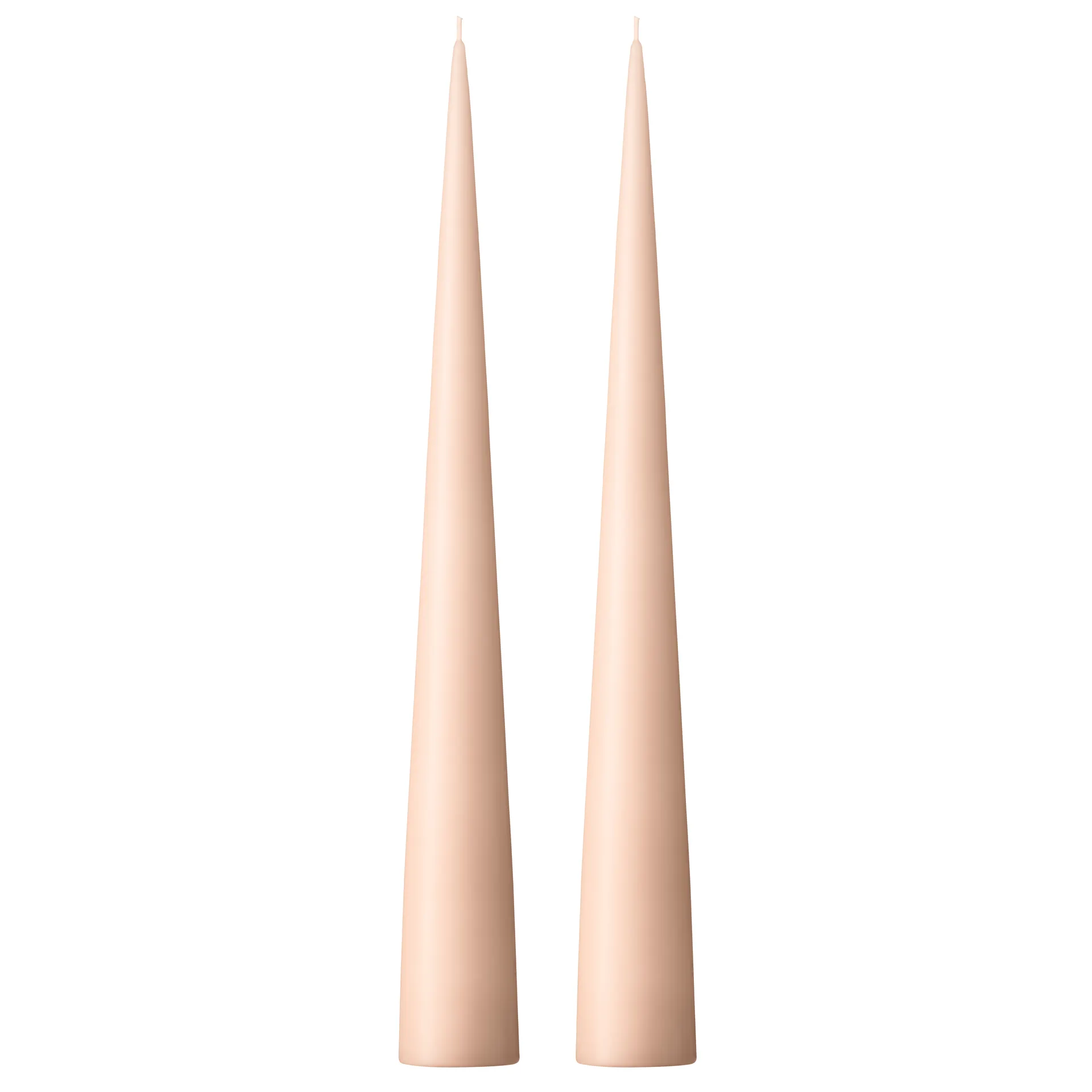 ester & erik kegleformet lys 37 cm 2-pak mat, Ice latte 11 ester & erik