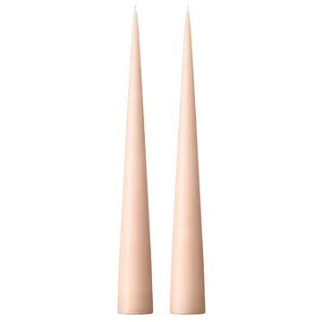 ester & erik kegleformet lys 37 cm 2-pak mat - Ice latte 11 - ester & erik
