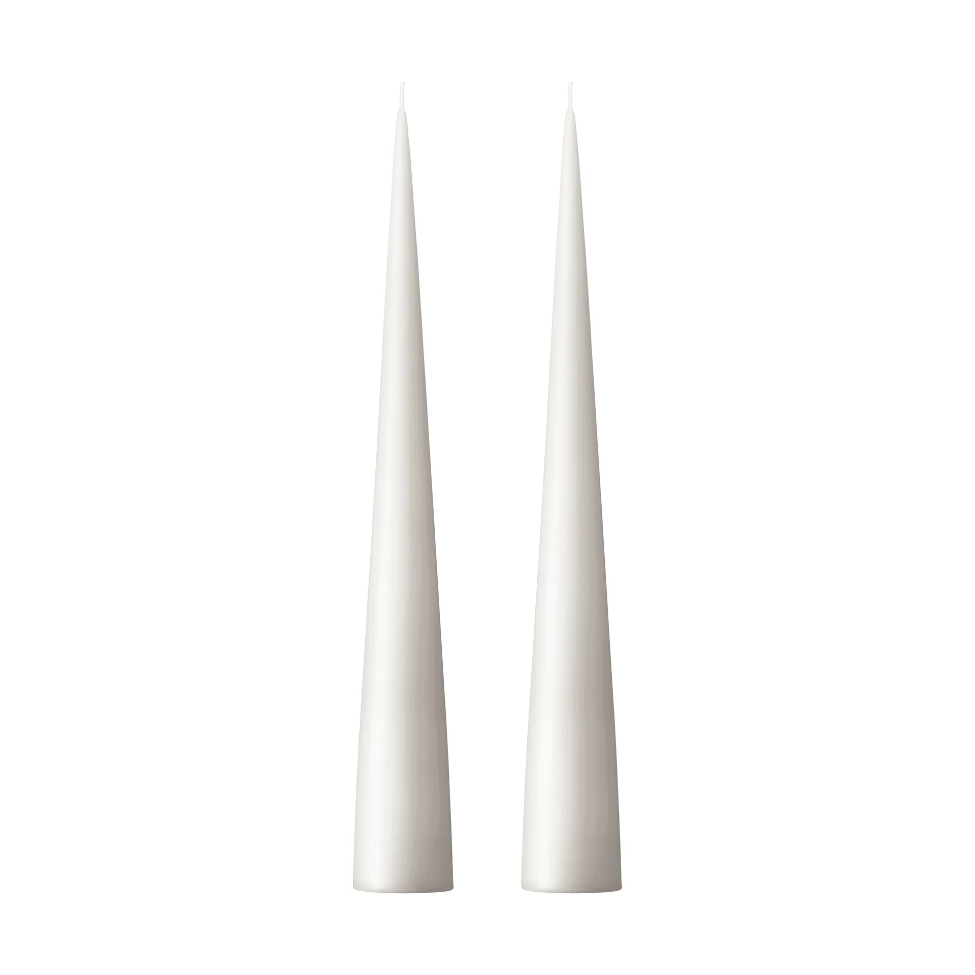 ester & erik kegleformet lys 37 cm 2-pak mat, White ash 21 ester & erik