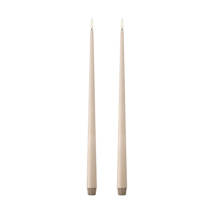 ester & erik kronelys LED 2-pak - 11 Ice Latte, 40 cm - Ester & erik