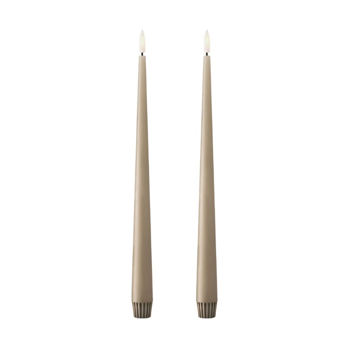 ester & erik kronelys LED 2-pak - 18 Nougat note , 30 cm - Ester & erik