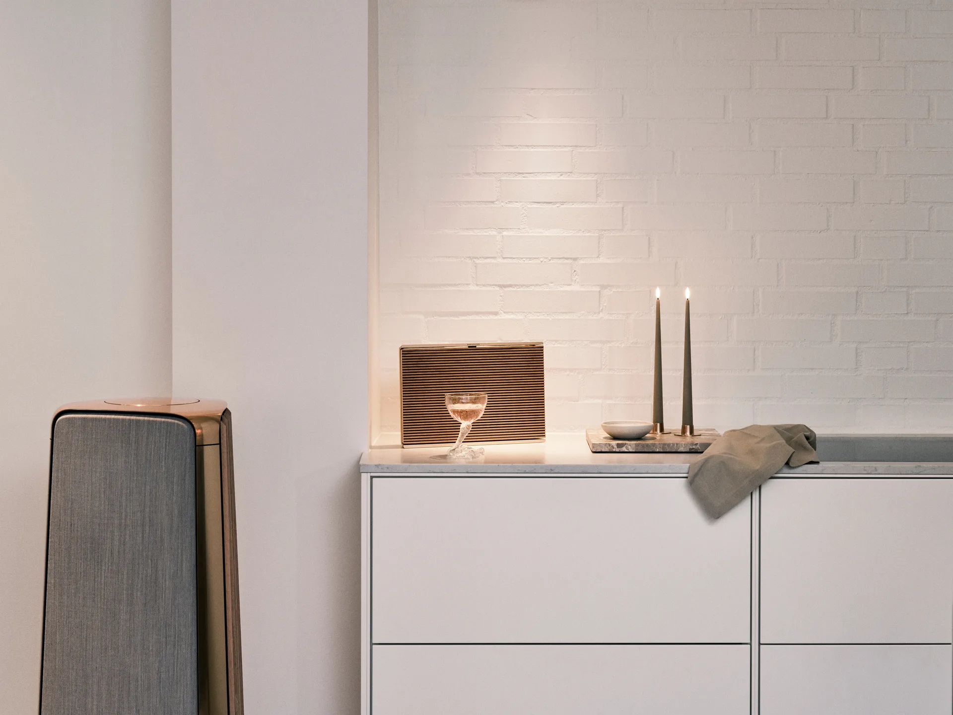 ester & erik kronelys LED 2-pak, 18 Nougat note , 30 cm ester & erik