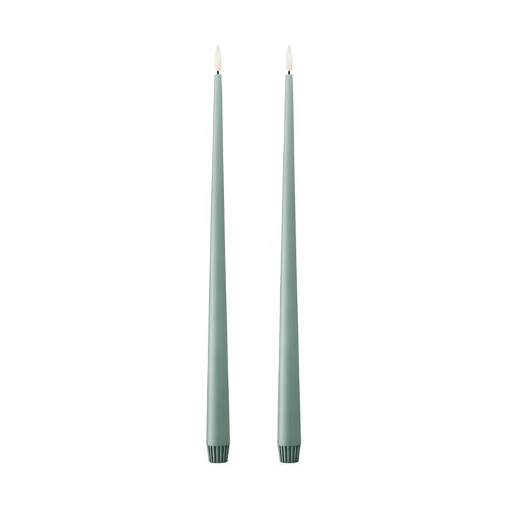 ester & erik kronelys LED 2-pak - 67 Jade stone, 40 cm - Ester & erik
