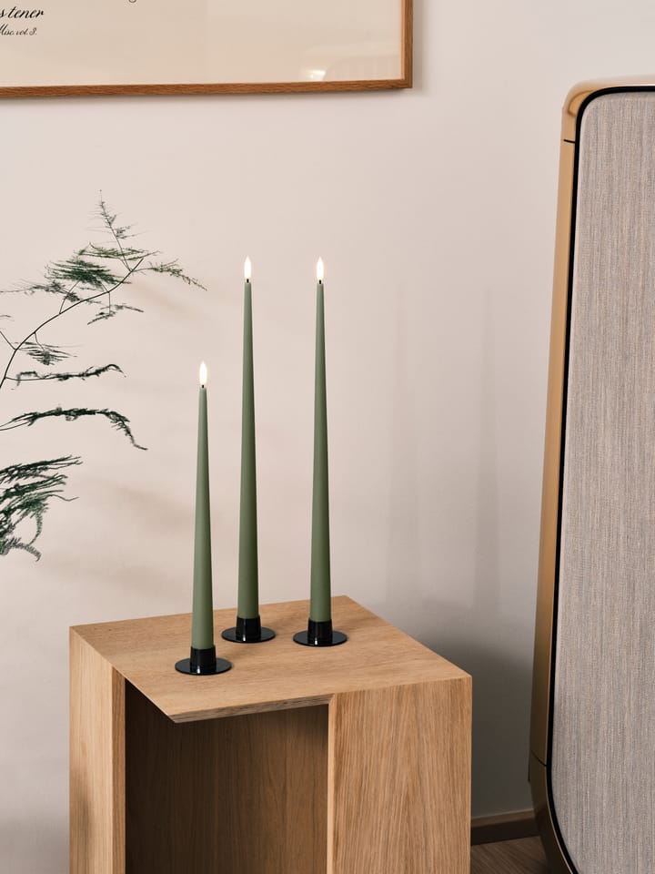 ester & erik kronelys LED 2-pak, 70 Green Soil , 30 cm ester & erik