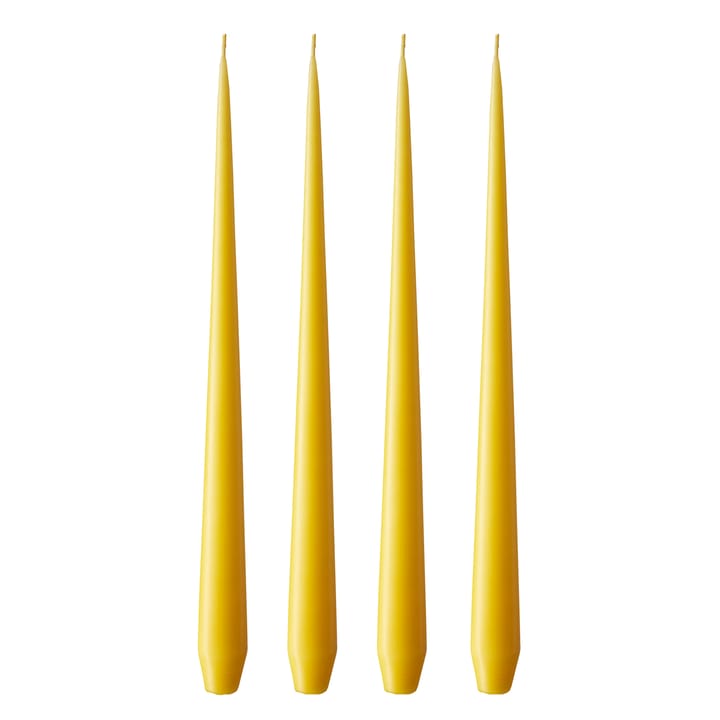 ester & erik lys 4-pak mat - dark Lemon drop 15/2, 42 cm - Ester & erik