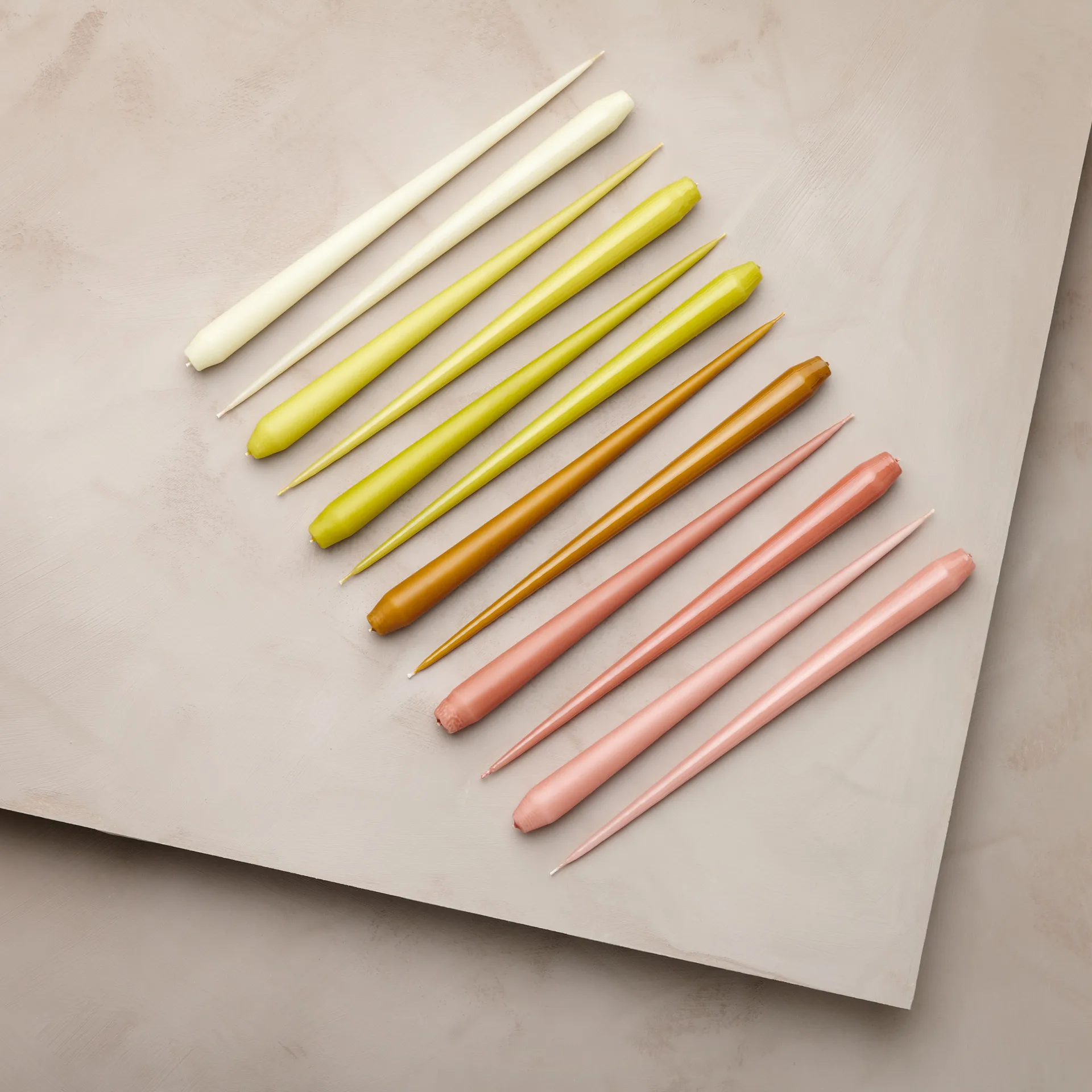 ester & erik lys 4-pak mat, rosy caramel, 32 cm ester & erik