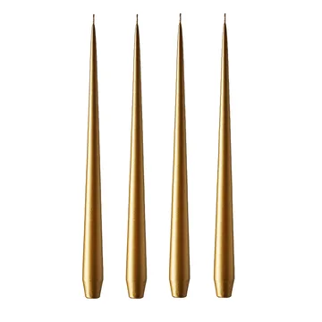 ester & erik lys 42 cm 4-pak metallic - Gold - ester & erik