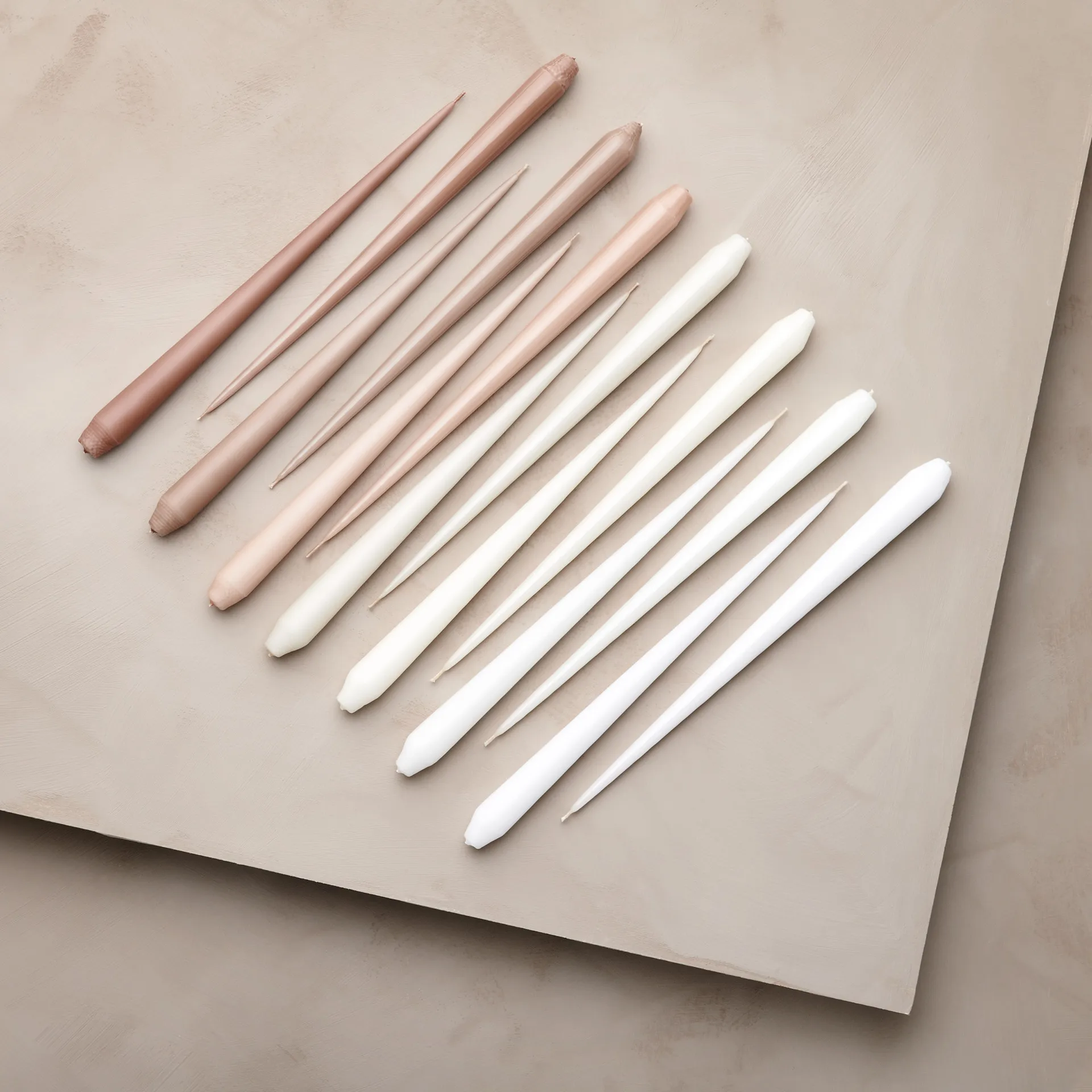 ester & erik lys Lakeret 4-pak, ice latte, 32 cm ester & erik