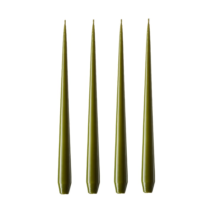 ester & erik lys Lakeret 4-pak - olive glow, 32 cm - Ester & erik