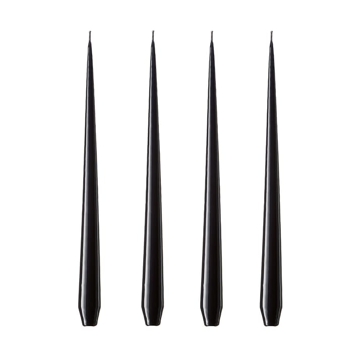 ester & erik lys Lakeret 4-pak - Raw black, 42 cm - Ester & erik