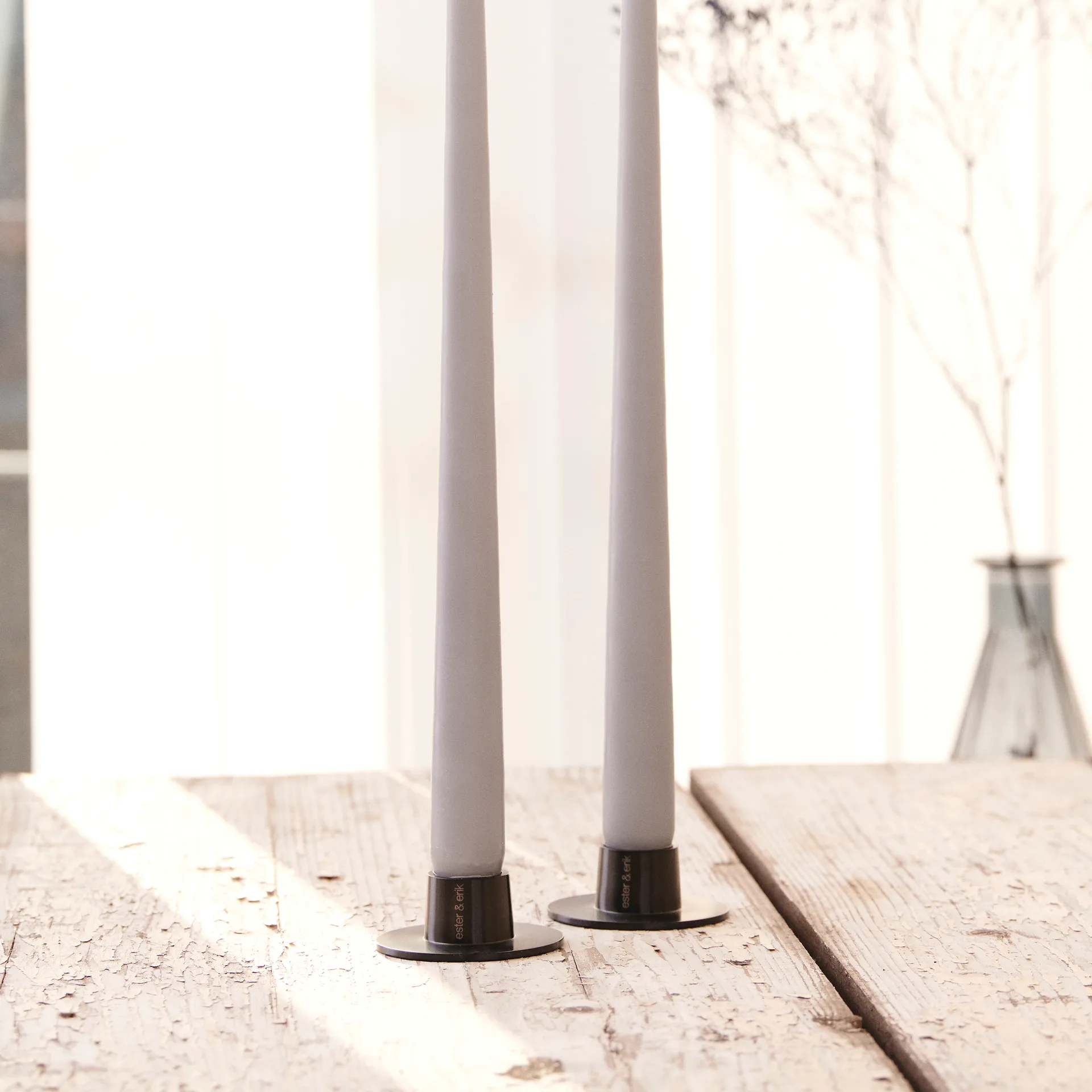 ester & erik lysestage mat 2-pak, Sort ester & erik